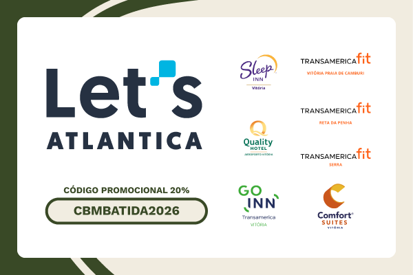 Hotéis da rede Let's Atlântica participantes do 40º CBM